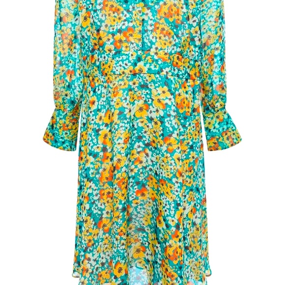 Equipment Georgette silk long sleeve dress - Picture 3 of 11